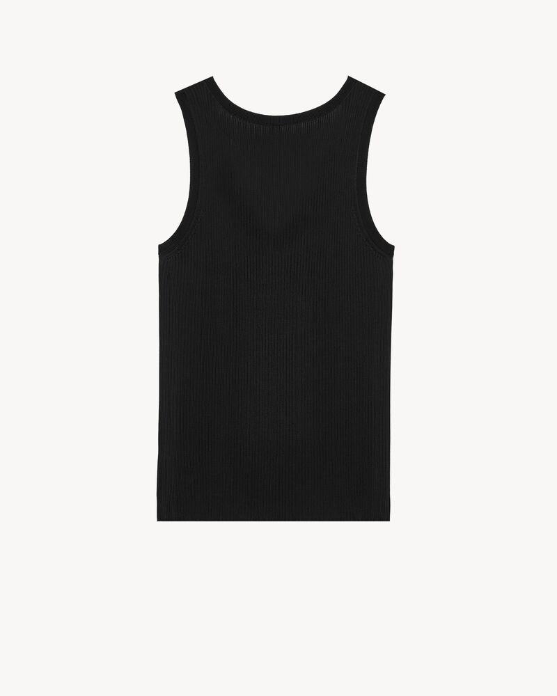 tank top in ribbed knit