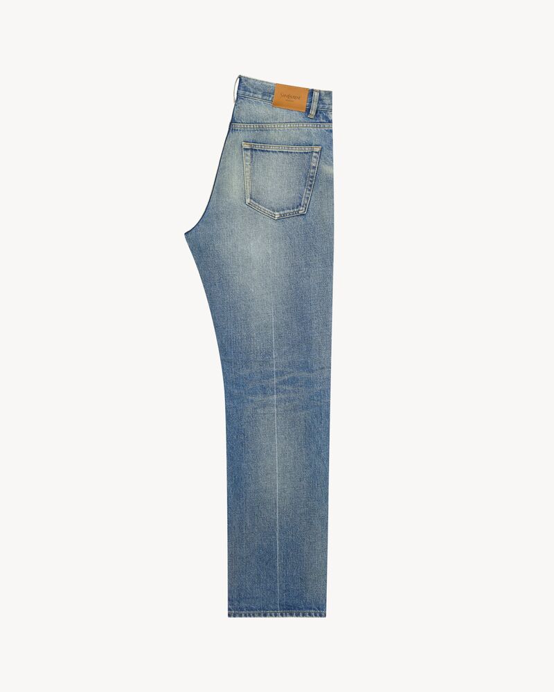 tapered mid rise jeans