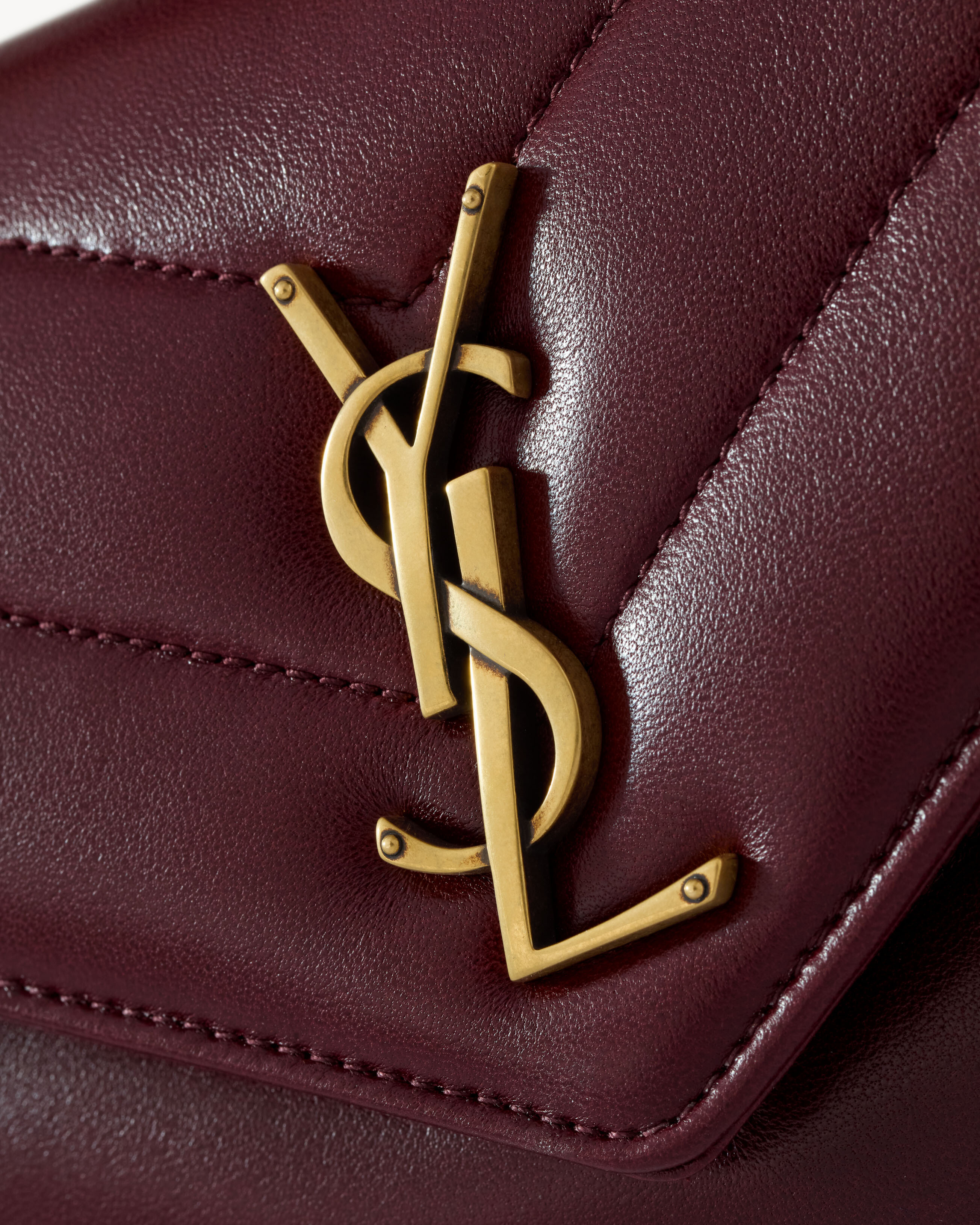 LOULOU top-handle in MATELASSÉ lambskin