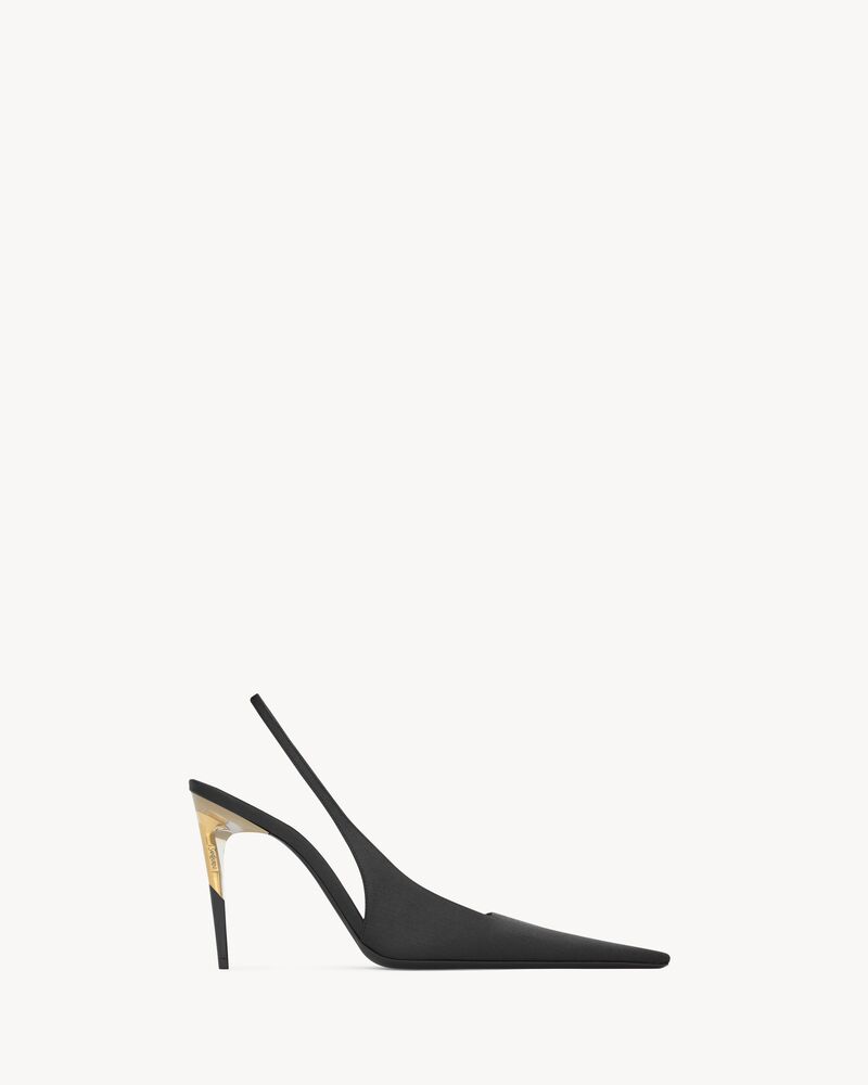 Zapatos de salón slingback Goya de crepé de satén