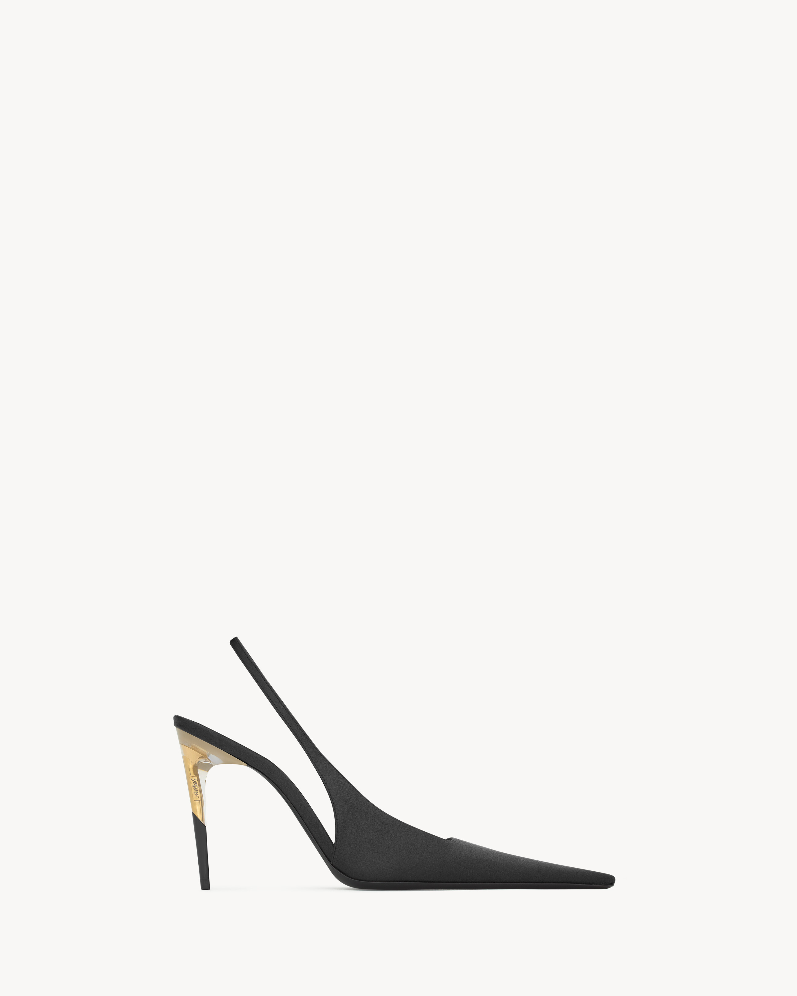 GOYA slingback pumps in satin crepe