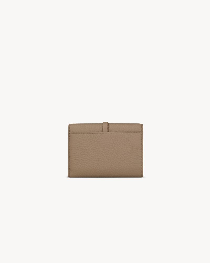 LE 5 À 7 tri fold wallet in grained leather