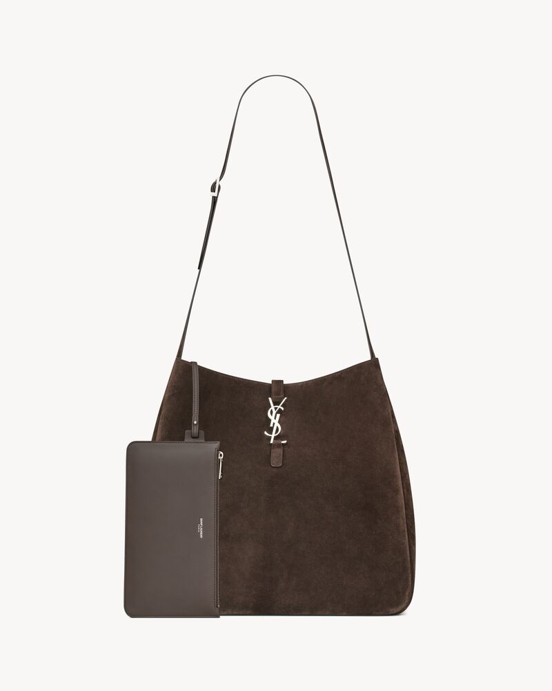 LE 5 À 7 maxi hobo in suede