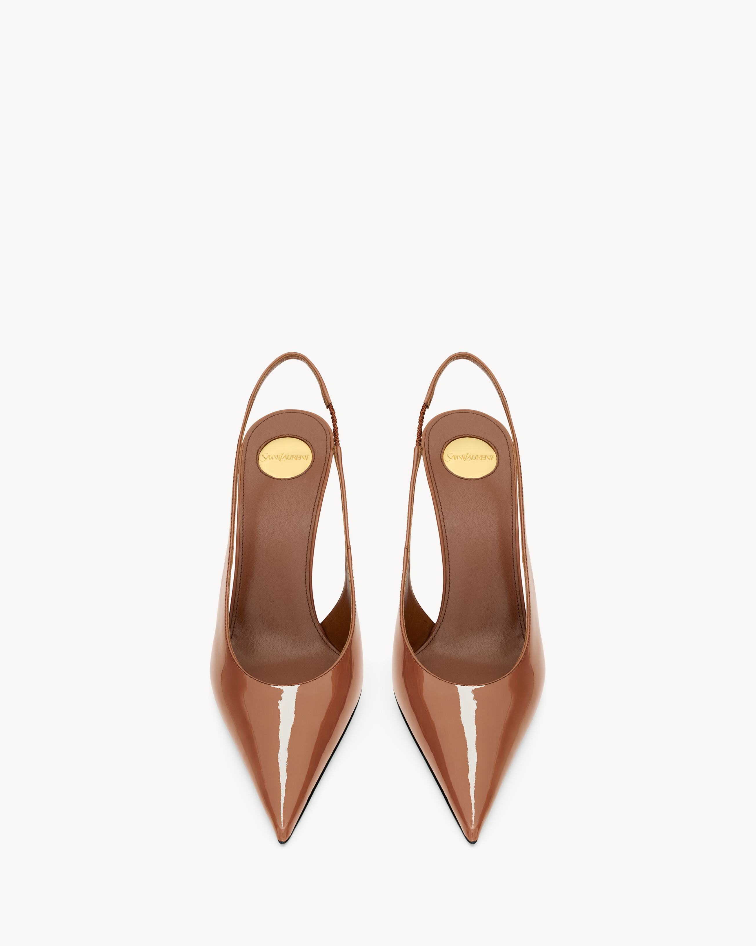 GUERMANTES slingback pumps in patent leather