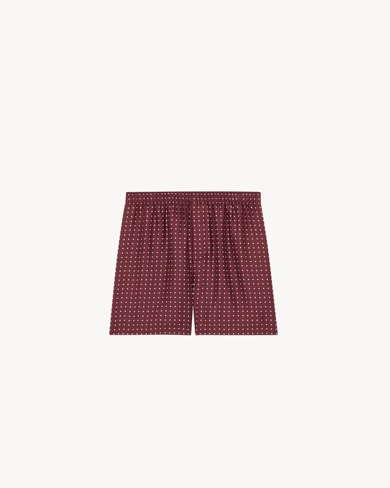 boxers in dotted silk