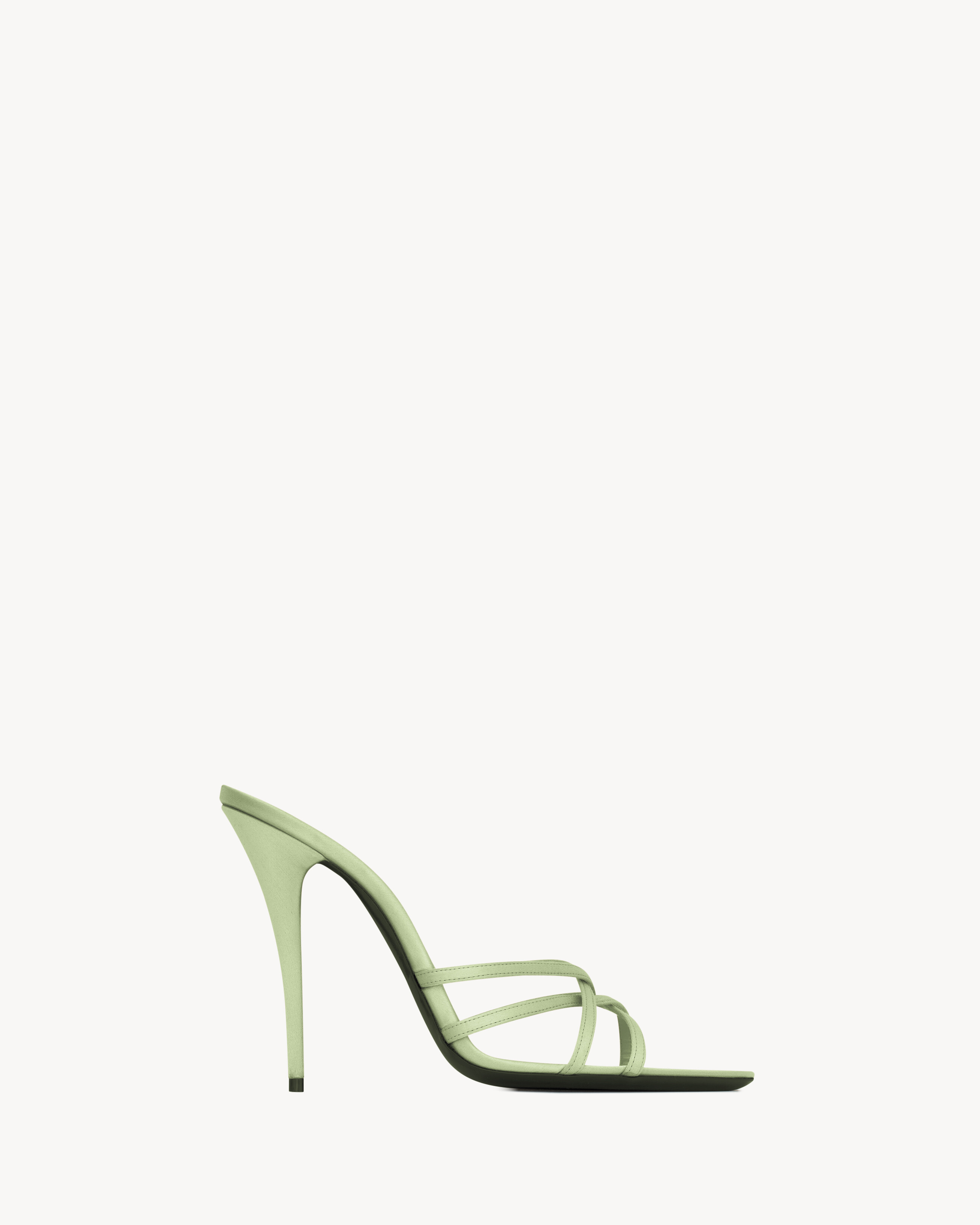 FRANKIE mules in satin crepe