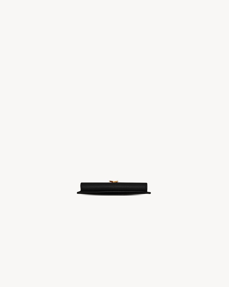 UPTOWN FLAP CARD CASE IN GRAIN DE POUDRE LEATHER