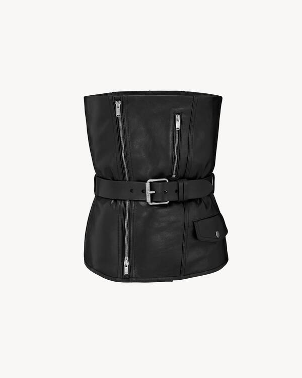 最終値下げ SAINT LAURENT PARIS レザーベスト 865242YCVD21000_A.jpg?v=2