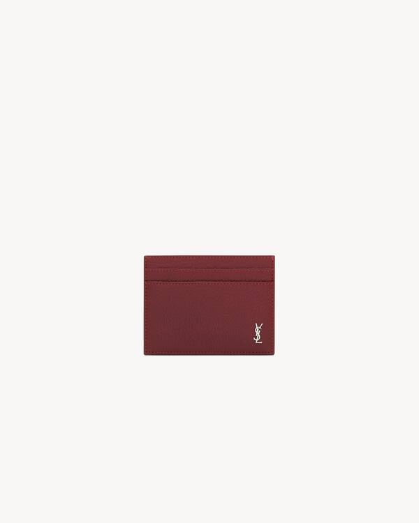 TINY CASSANDRE card case in grained leather