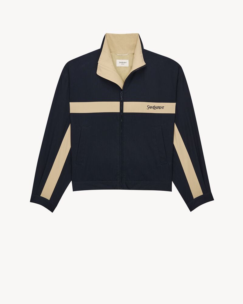 SAINT LAURENT jacket in brushed cotton canvas