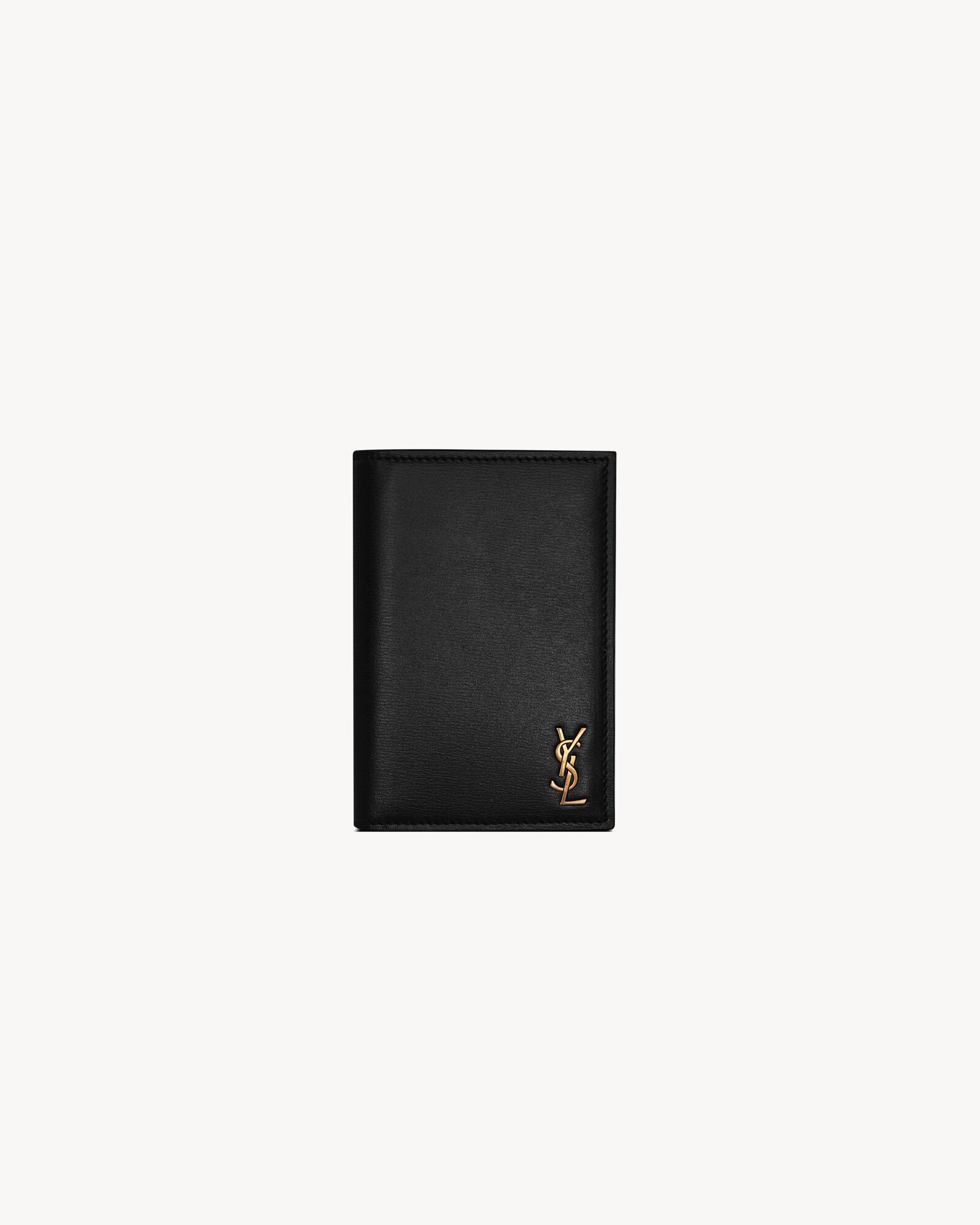TINY CASSANDRE credit card wallet in shiny leather — 84795802G0W1000