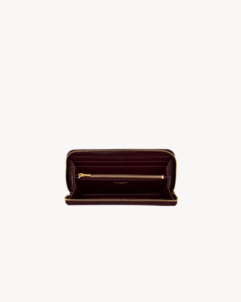 CASSANDRE BIJOU zip wallet in GRAIN DE POUDRE leather