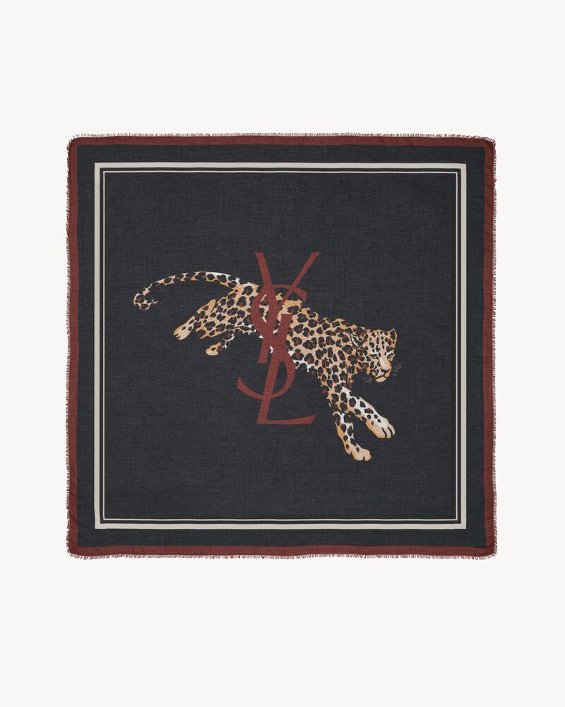 Square scarf in modal and cashmere