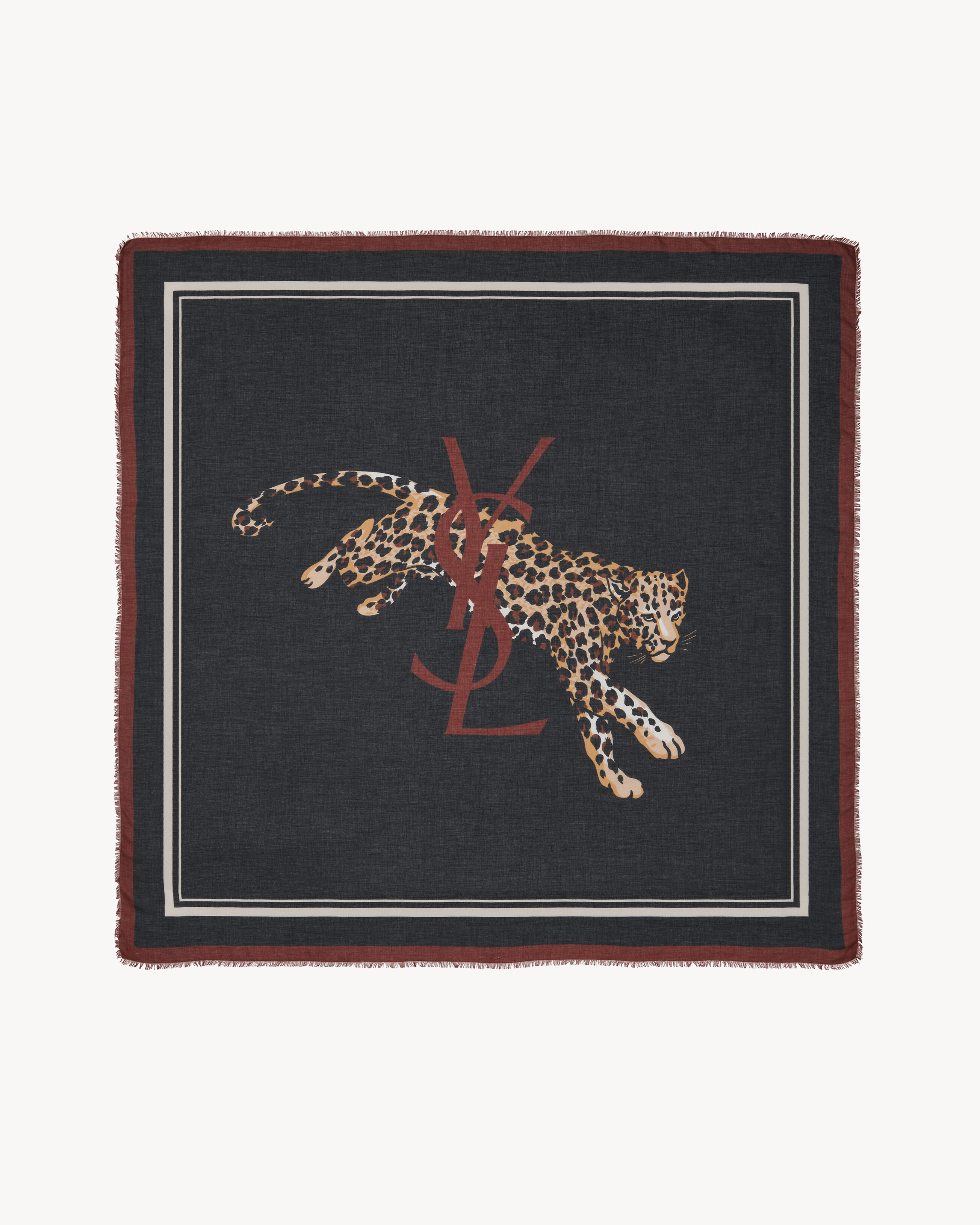 Square scarf in modal and cashmere