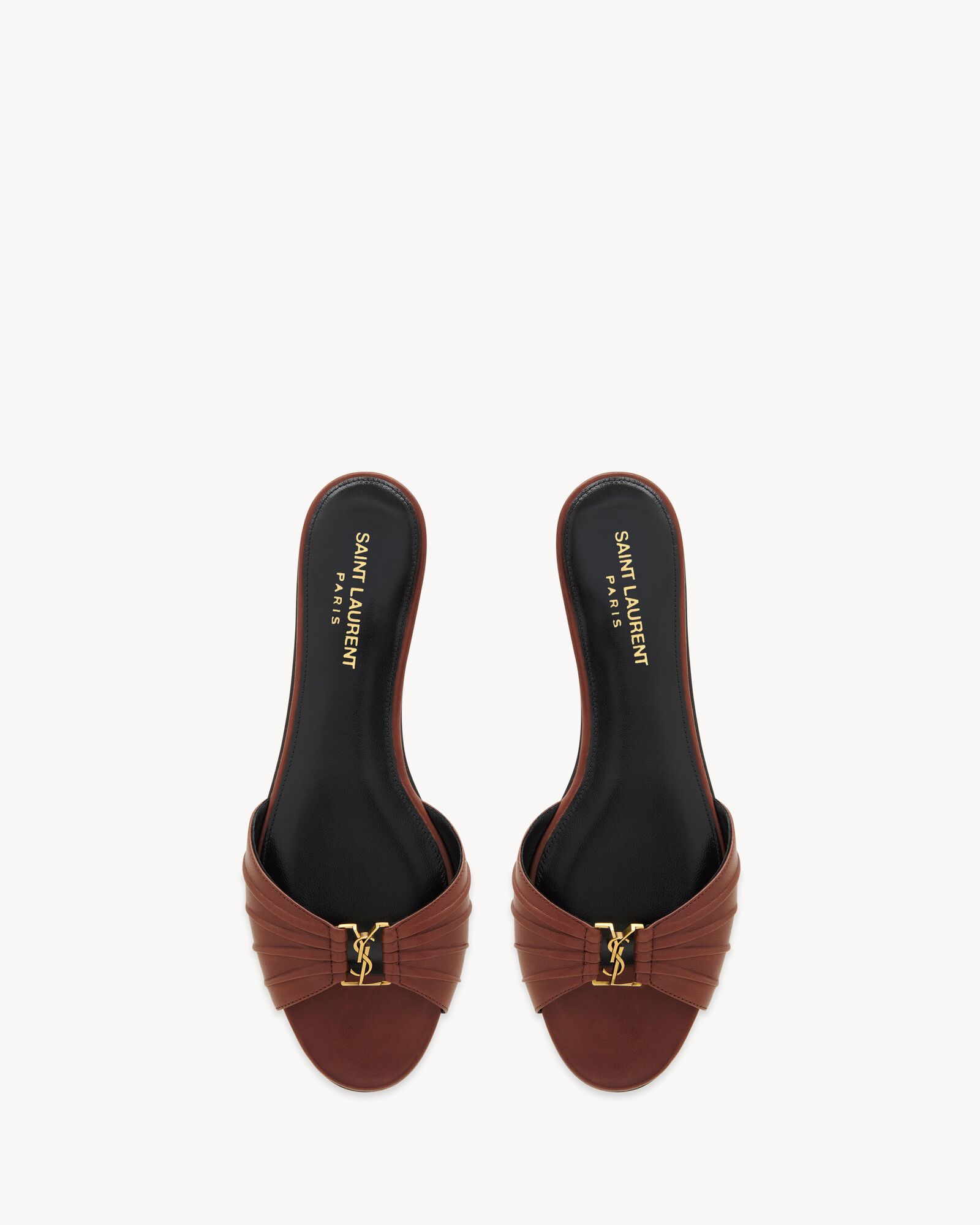 BABYLONE slides in smooth leather — 869658AADF02603