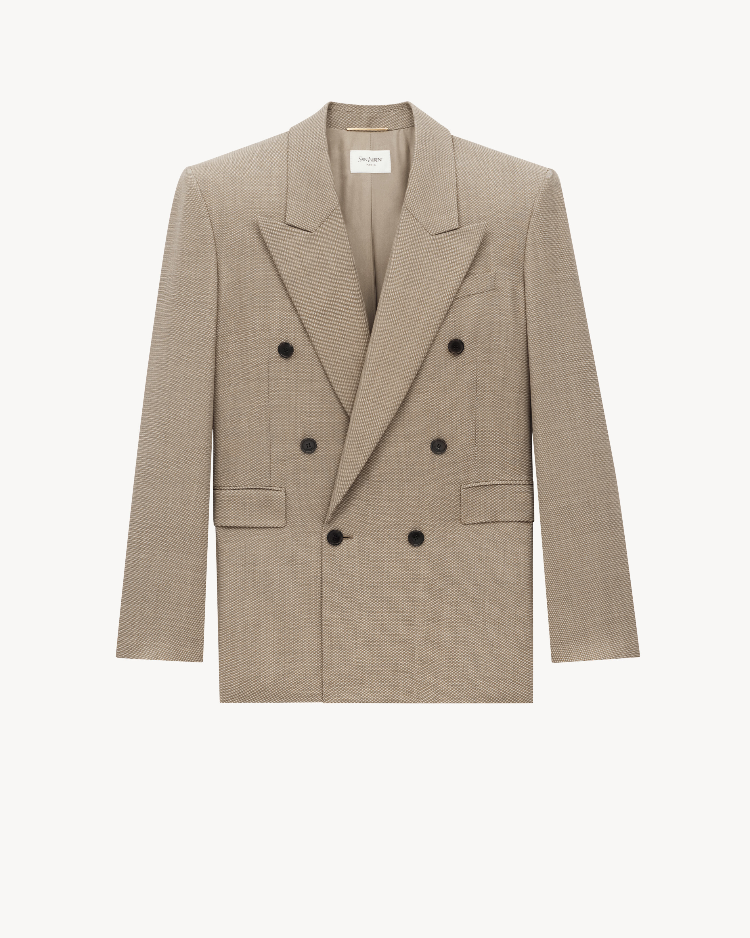 blazer em lã caviar