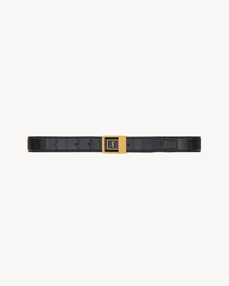 LA 66 buckle belt in eel