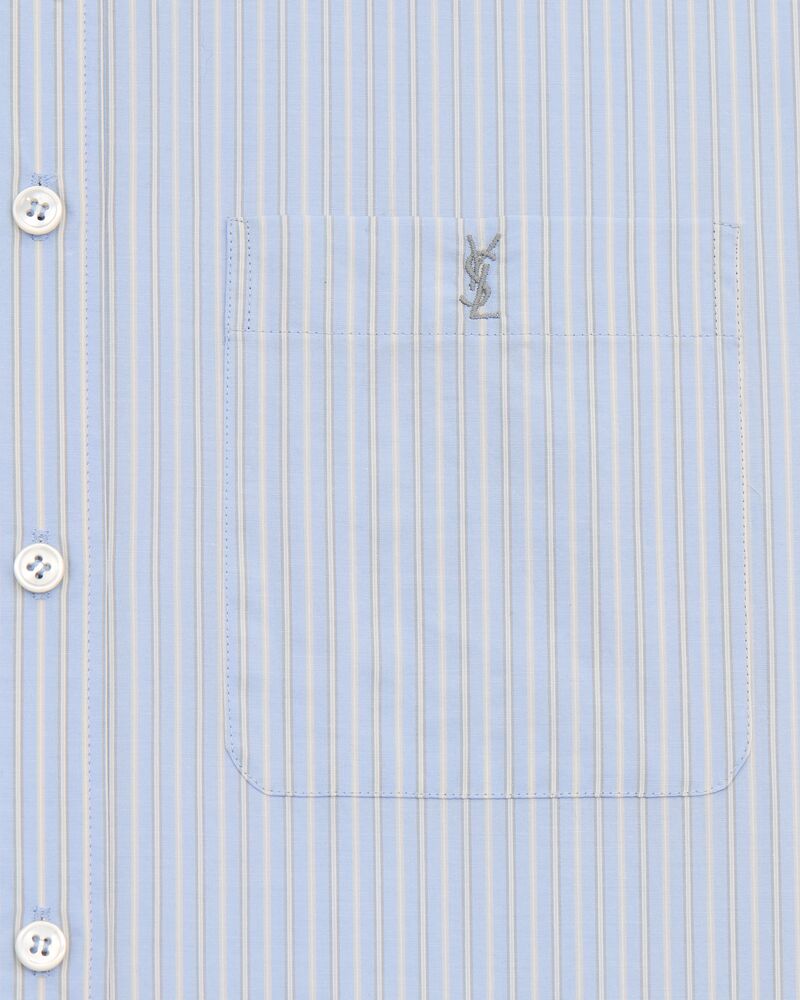 CASSANDRE shirt in striped cotton poplin