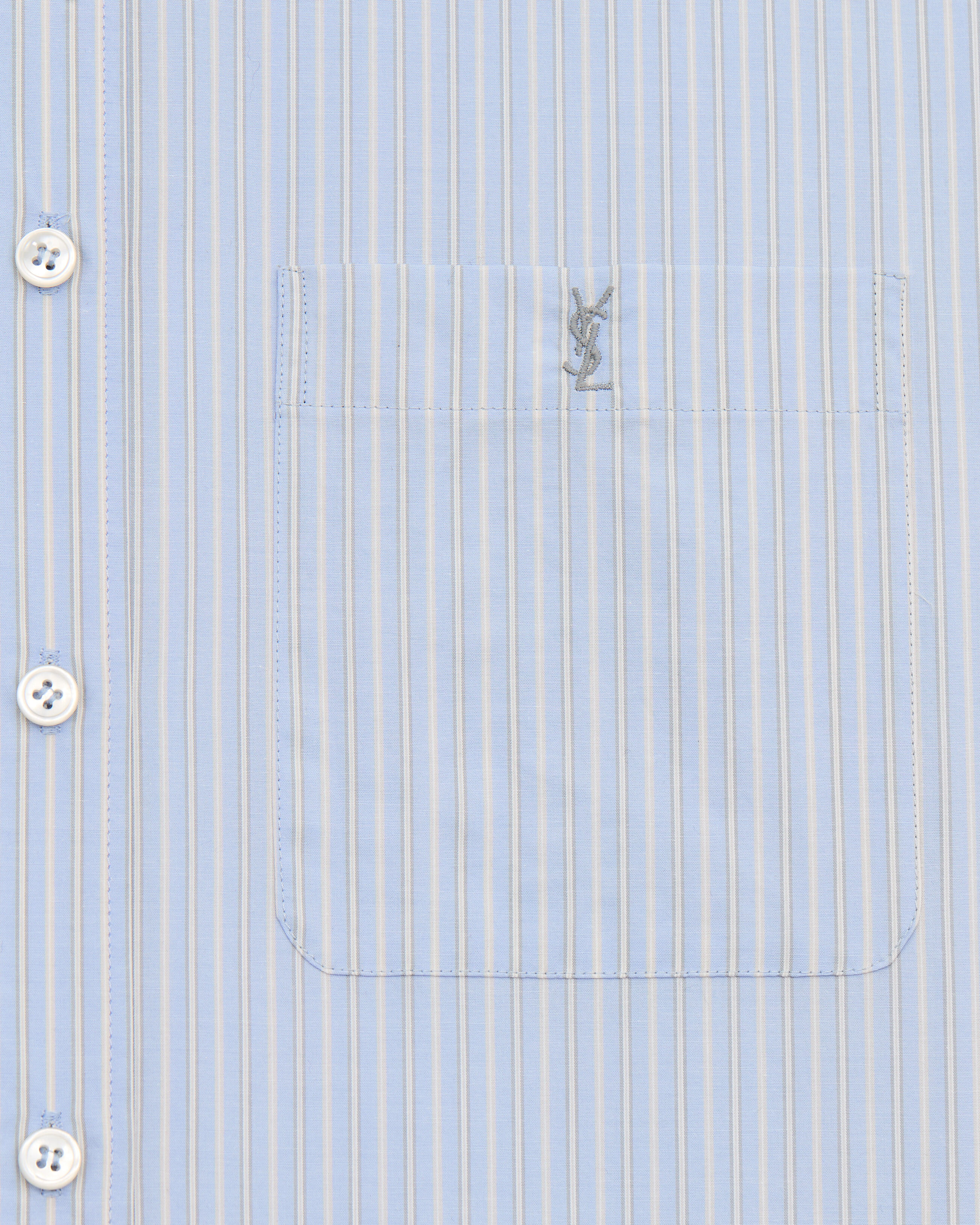 CASSANDRE shirt in striped cotton poplin