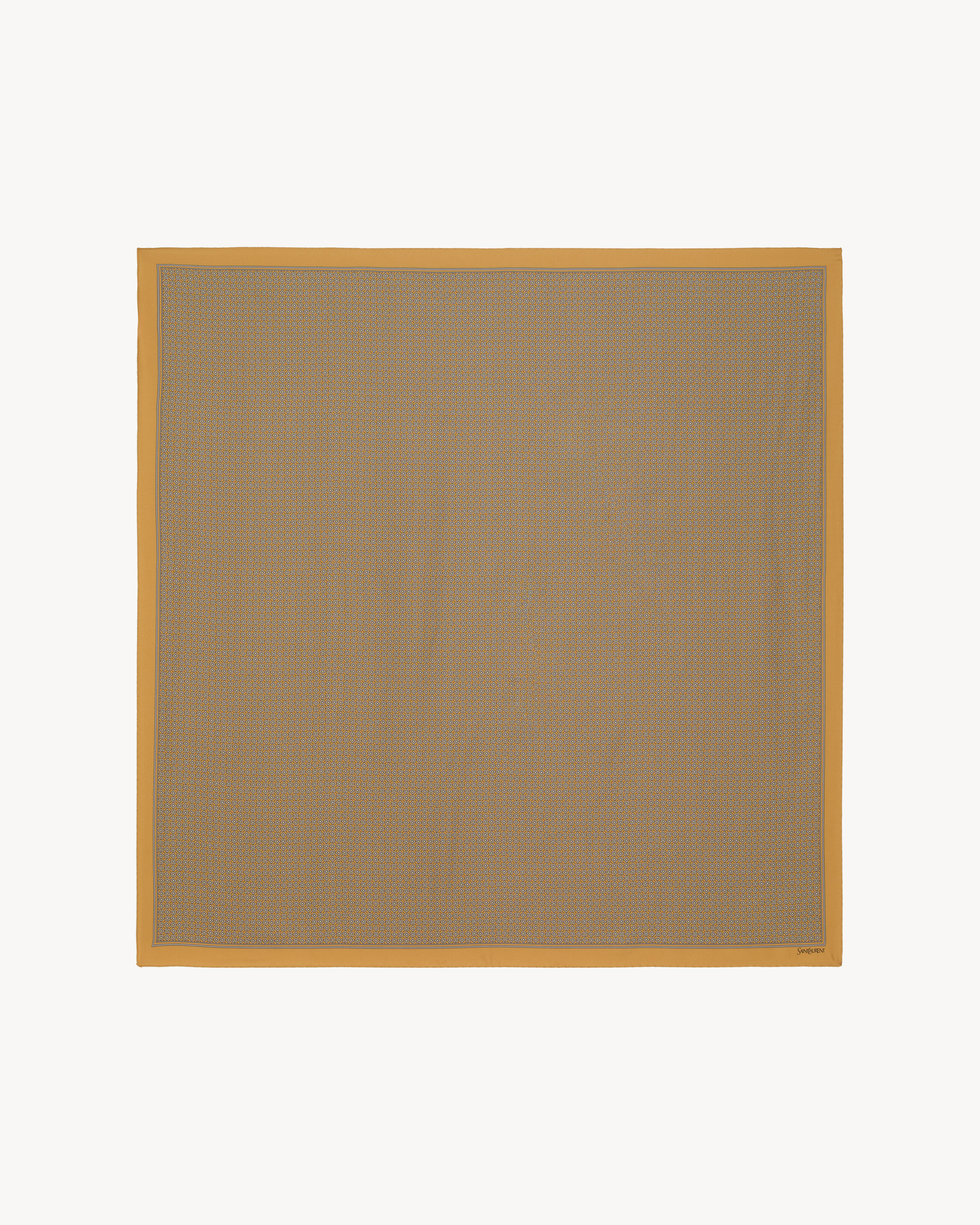 square scarf in geometric silk twill