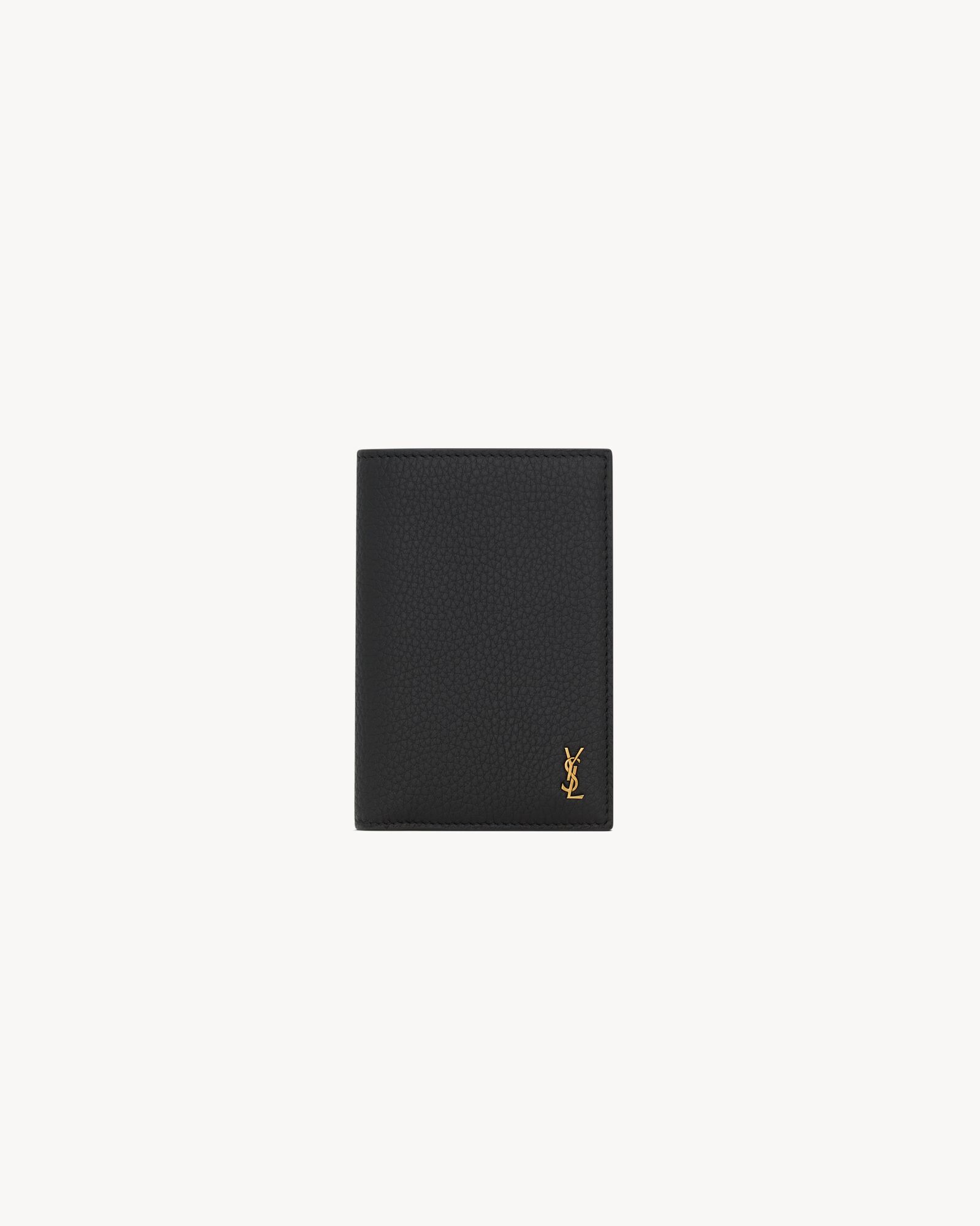 TINY CASSANDRE credit card wallet in grained leather — 847958AAET91000