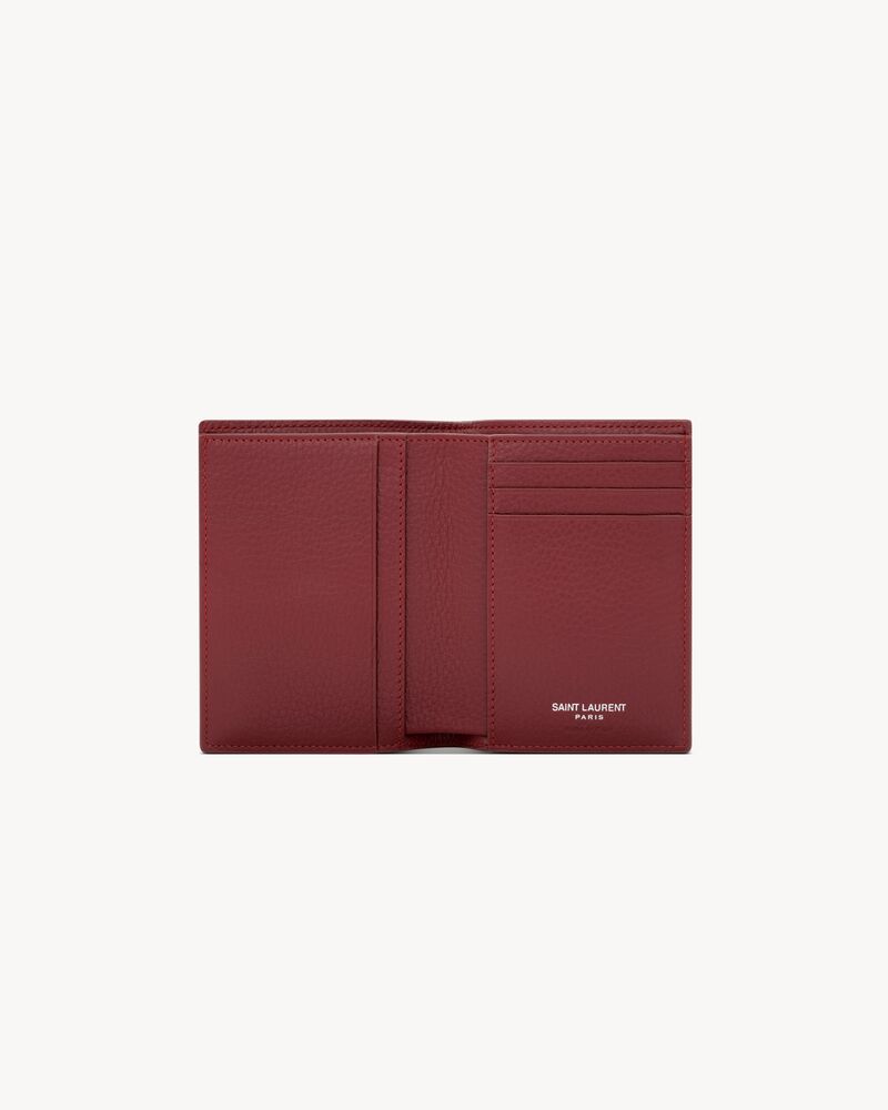 TINY CASSANDRE CREDIT CARD WALLET IN GRAINED LEATHER