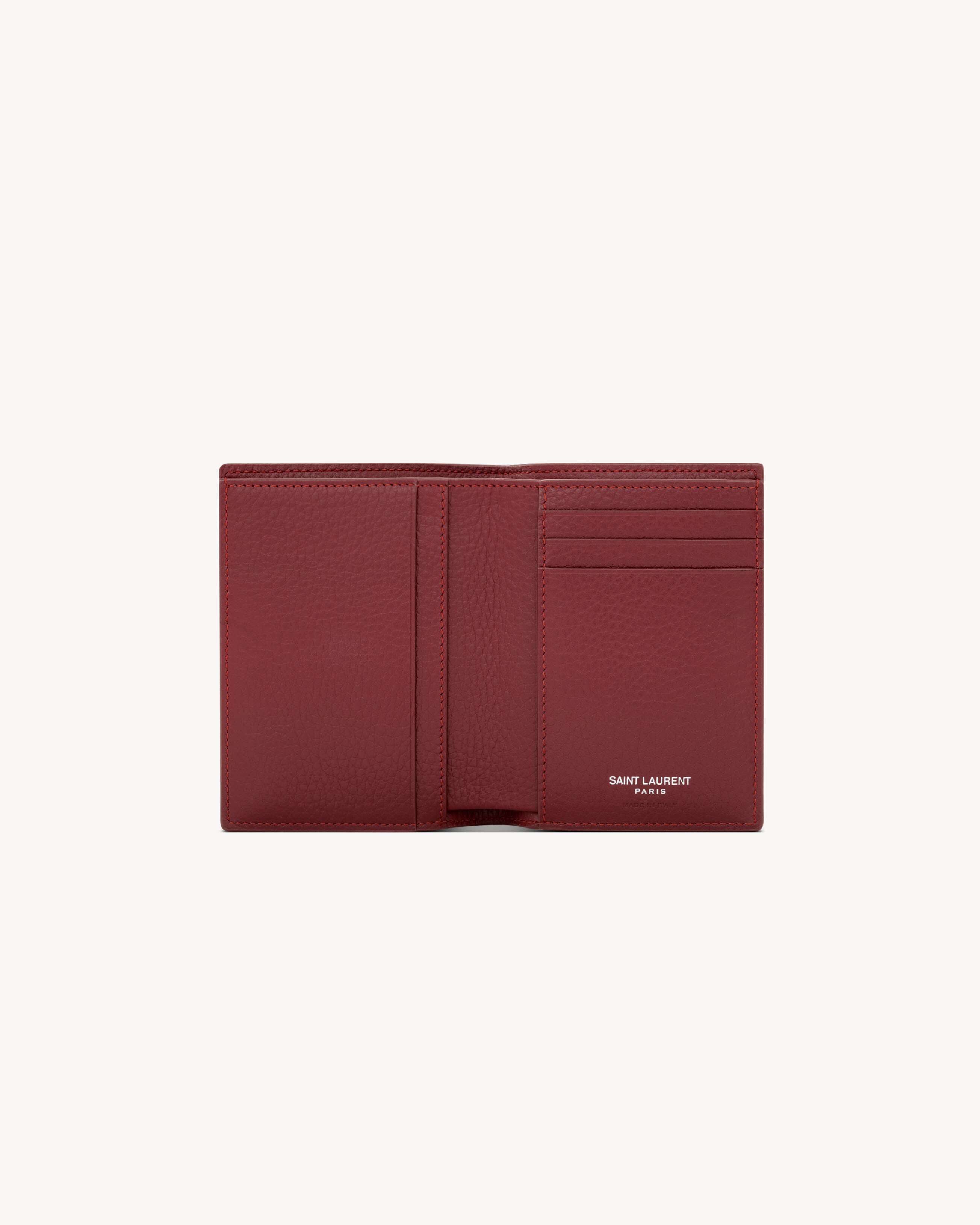 TINY CASSANDRE CREDIT CARD WALLET IN GRAINED LEATHER