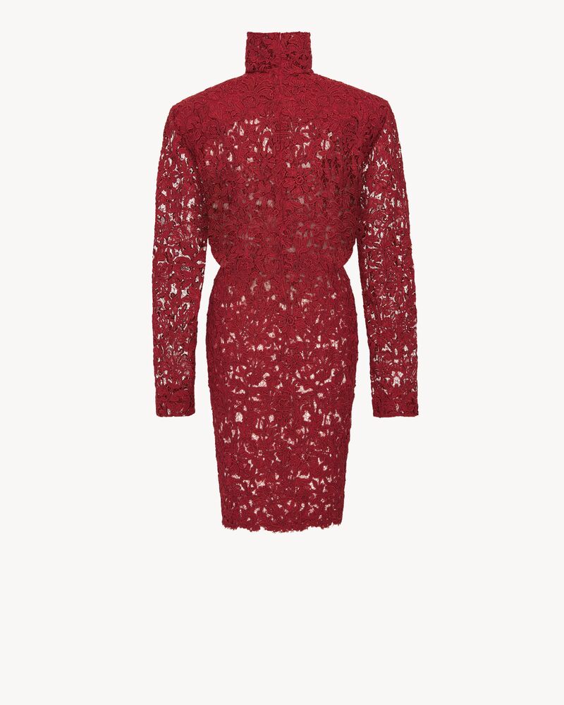 dress in guipure lace