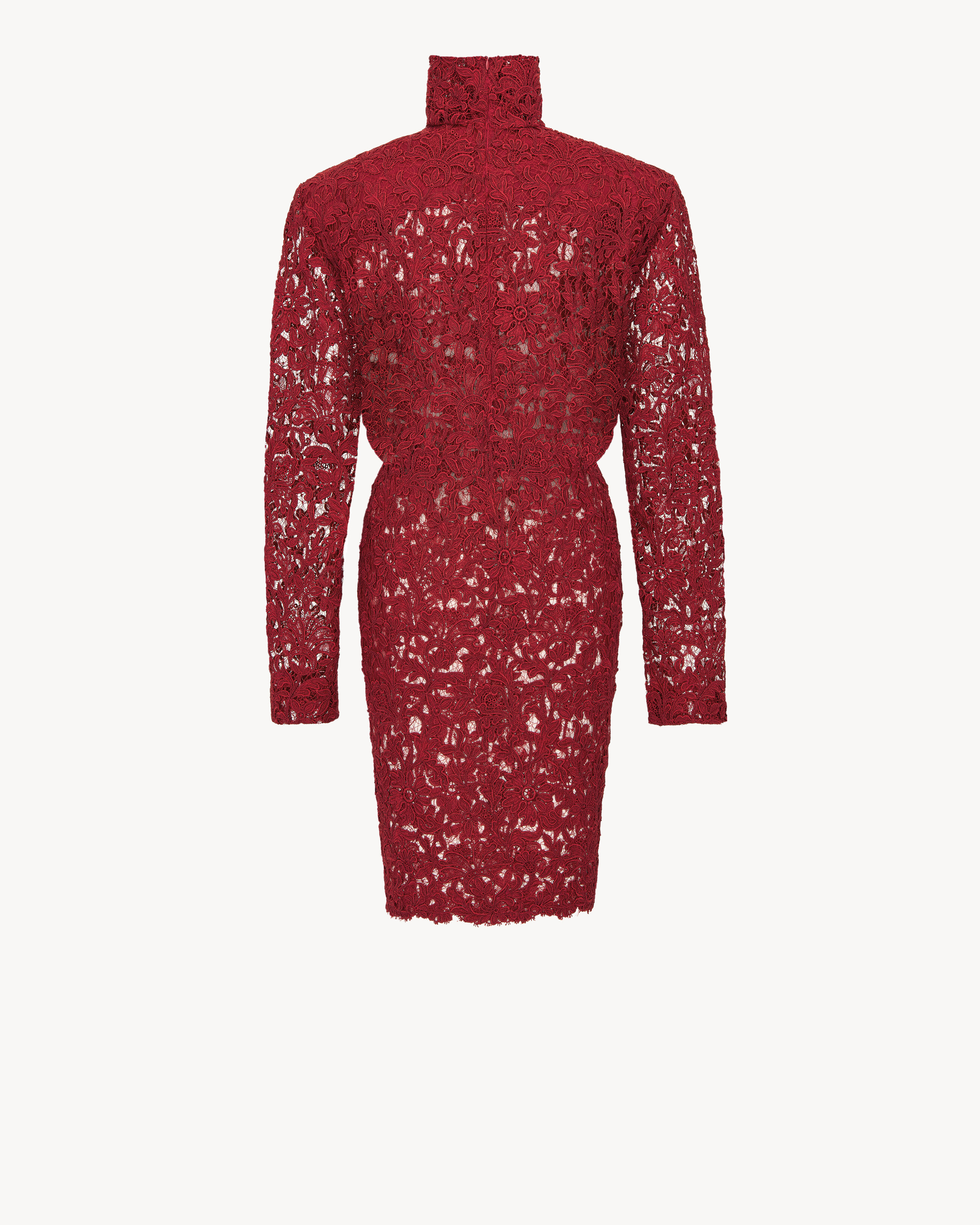 dress in guipure lace