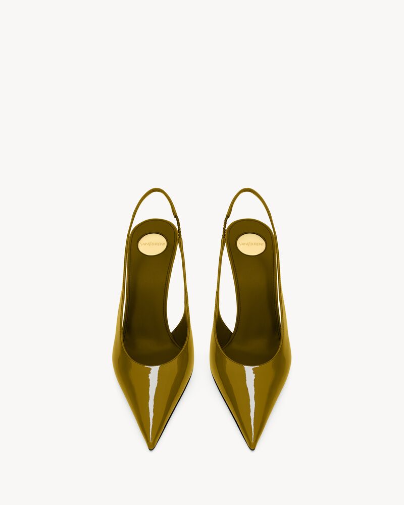 GUERMANTES slingback pumps in patent leather