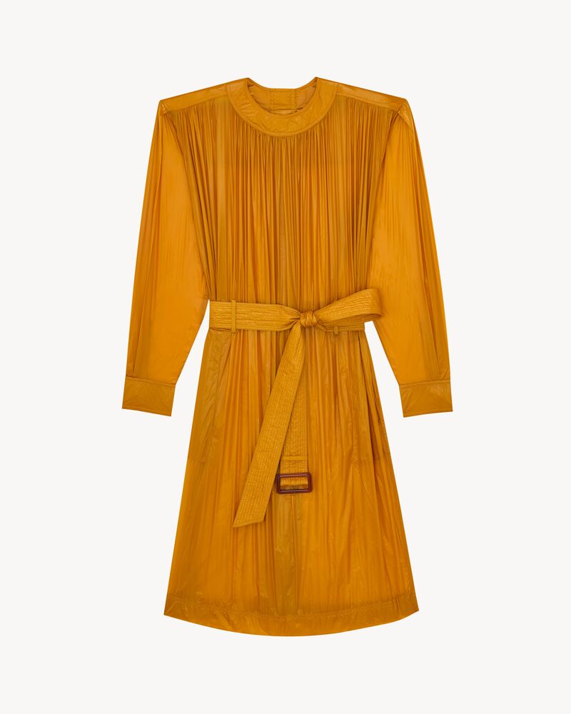 button-back dress in nylon