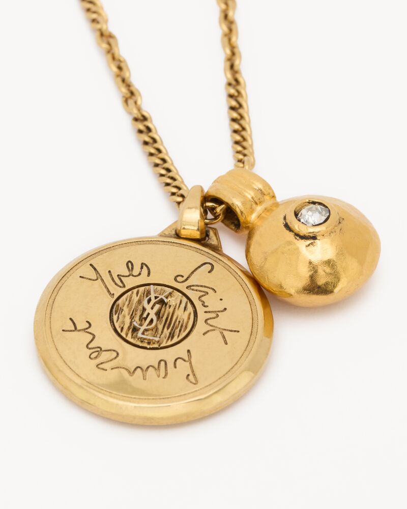 CASSANDRE medallion necklace in metal
