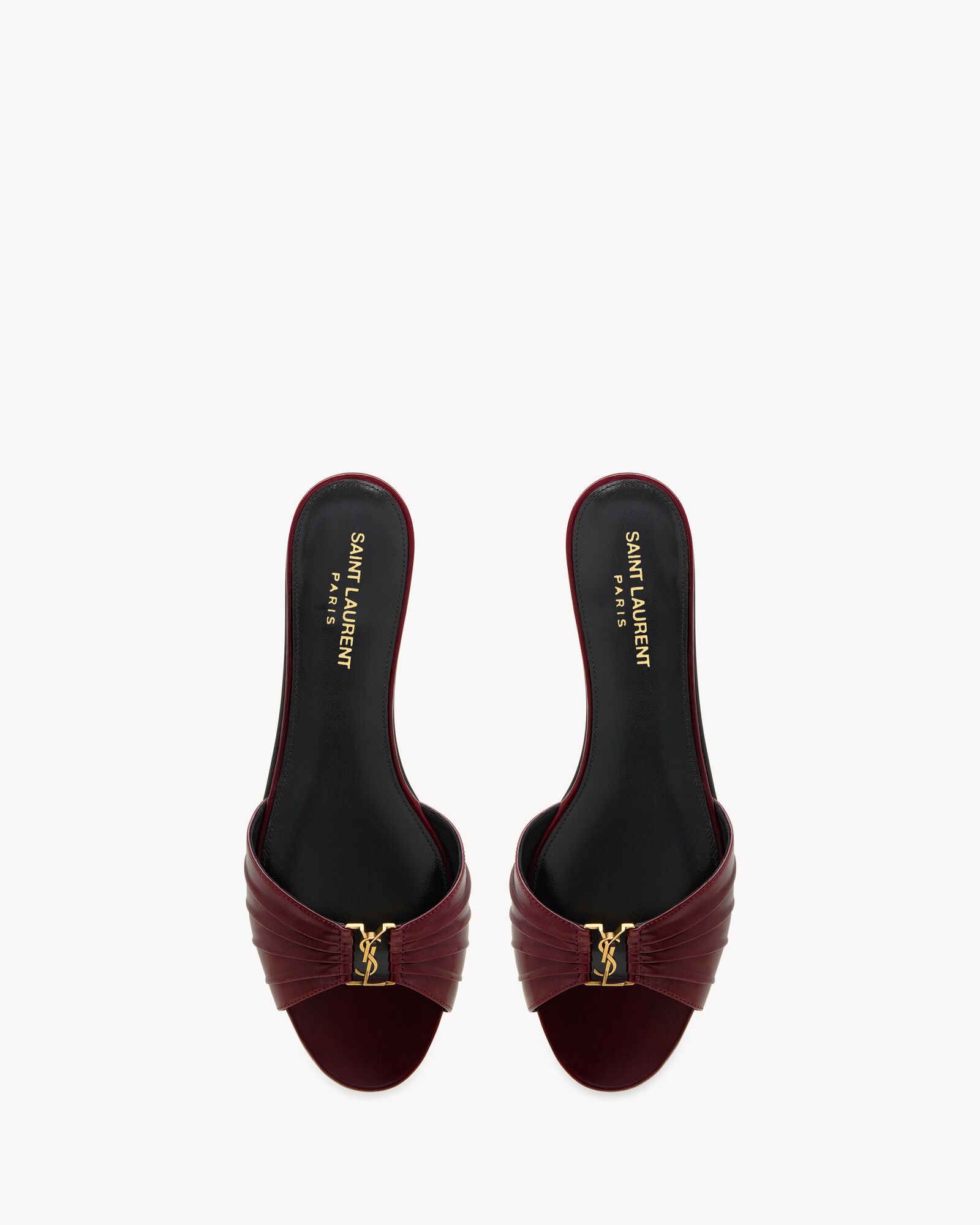 BABYLONE slides in smooth leather — 869658AAEHF6629