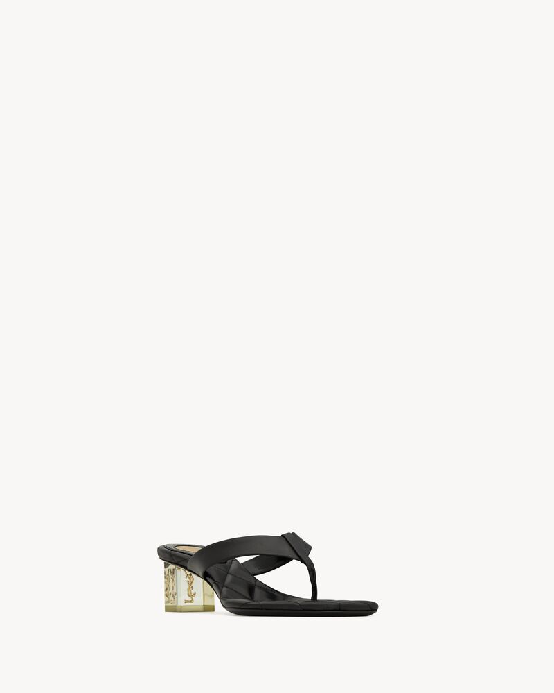 SIP sandals in smooth leather