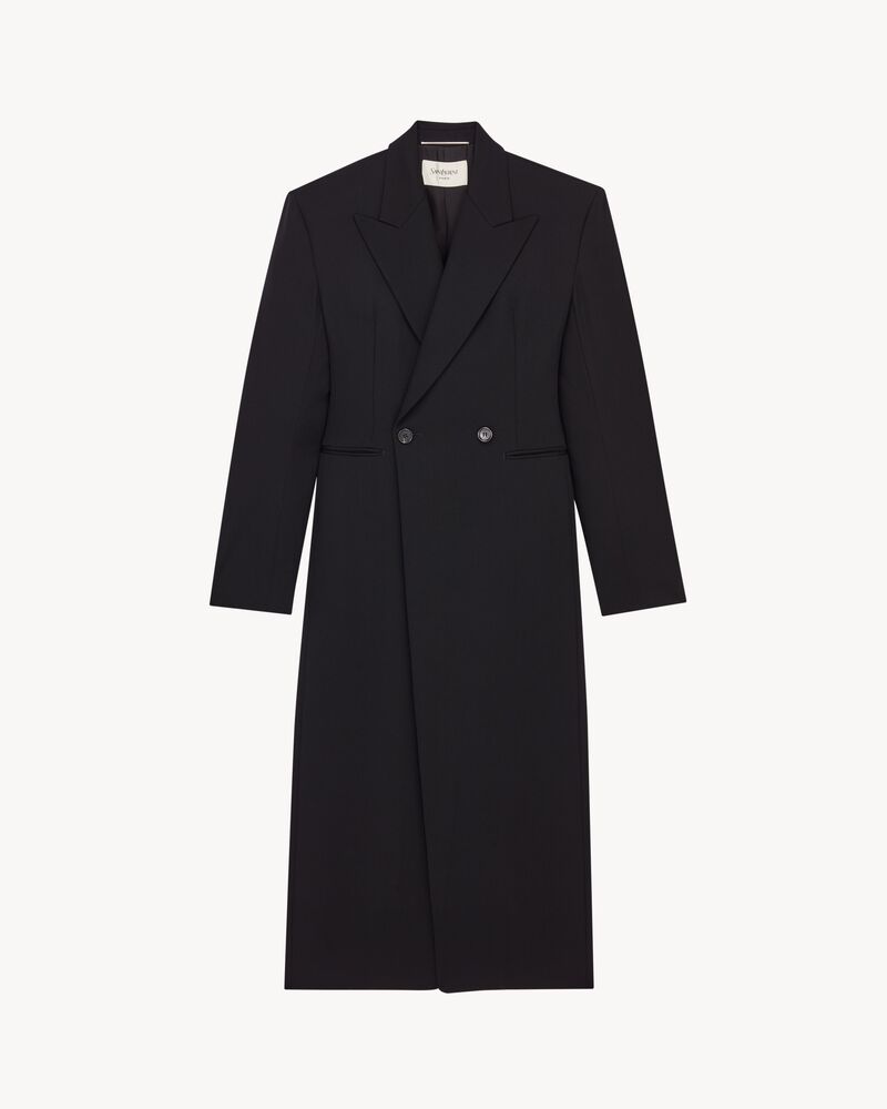 long coat in grain de poudre