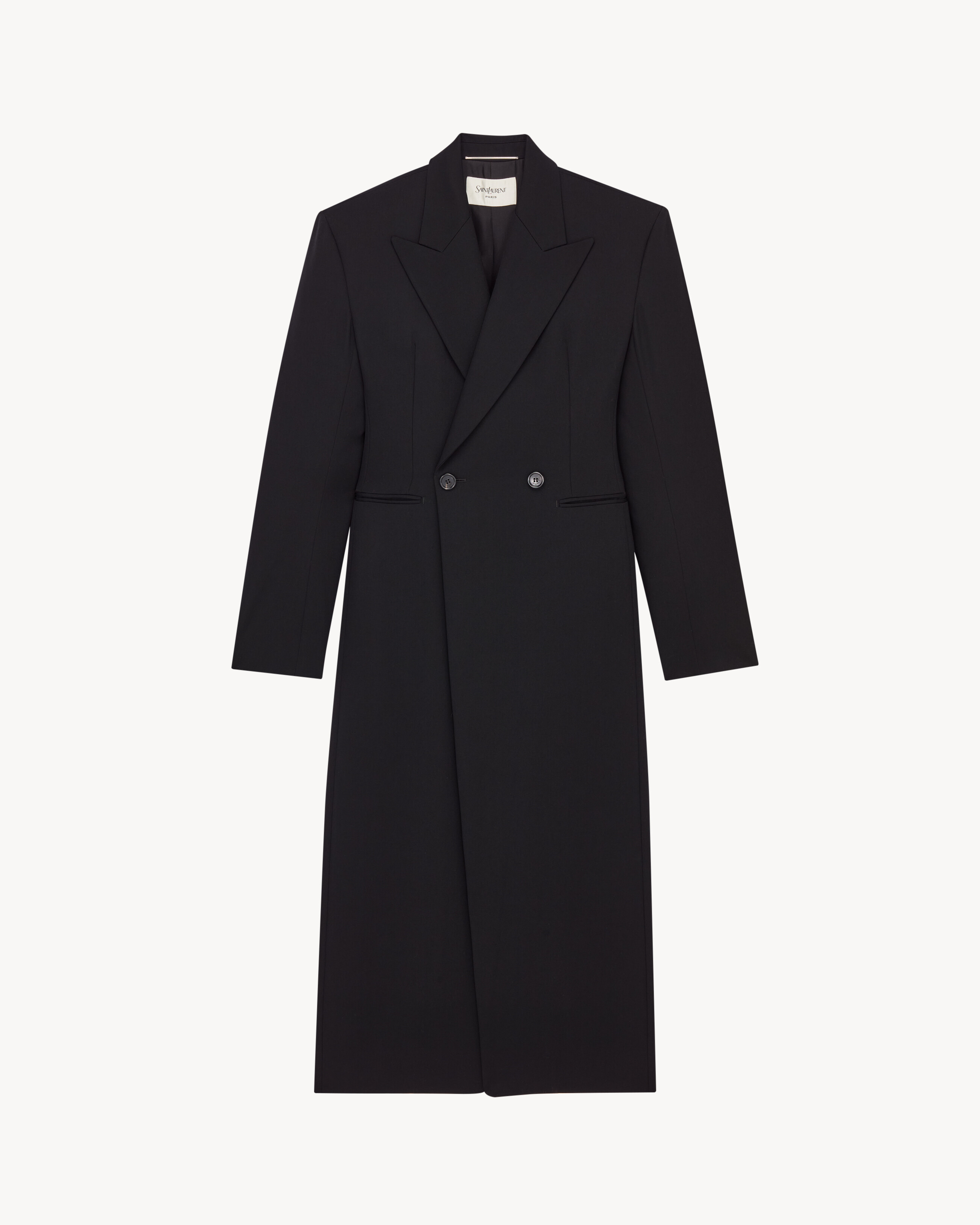 long coat in grain de poudre