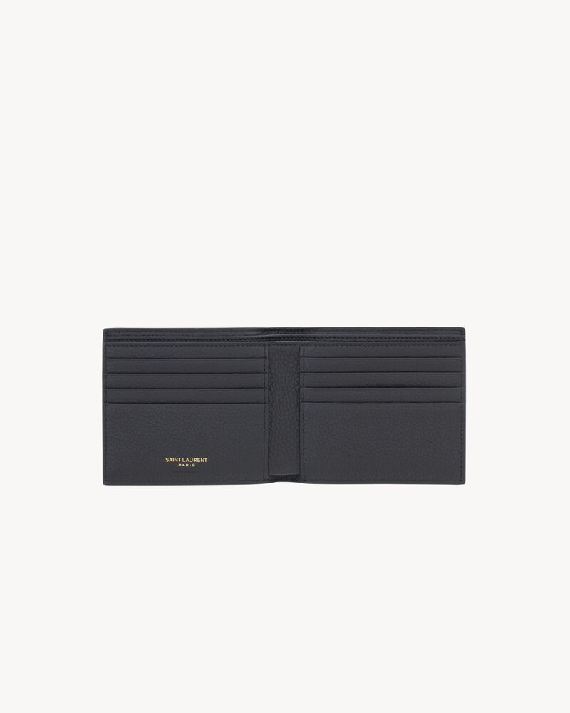 TINY CASSANDRE East/West wallet in grained leather