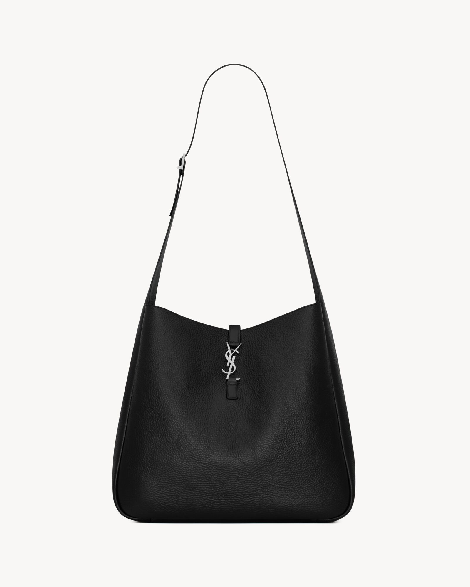 LE 5 À 7 maxi hobo in grained leather — A0014WAAGZ41896