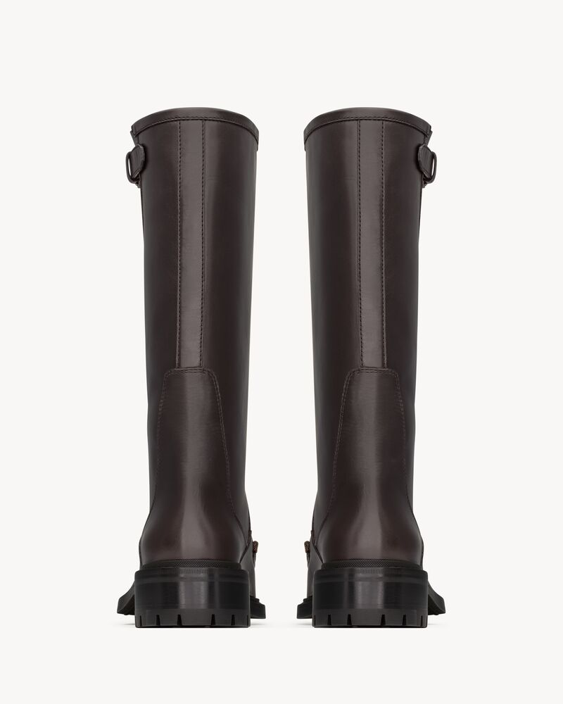 JOE buckle boots in smooth leather