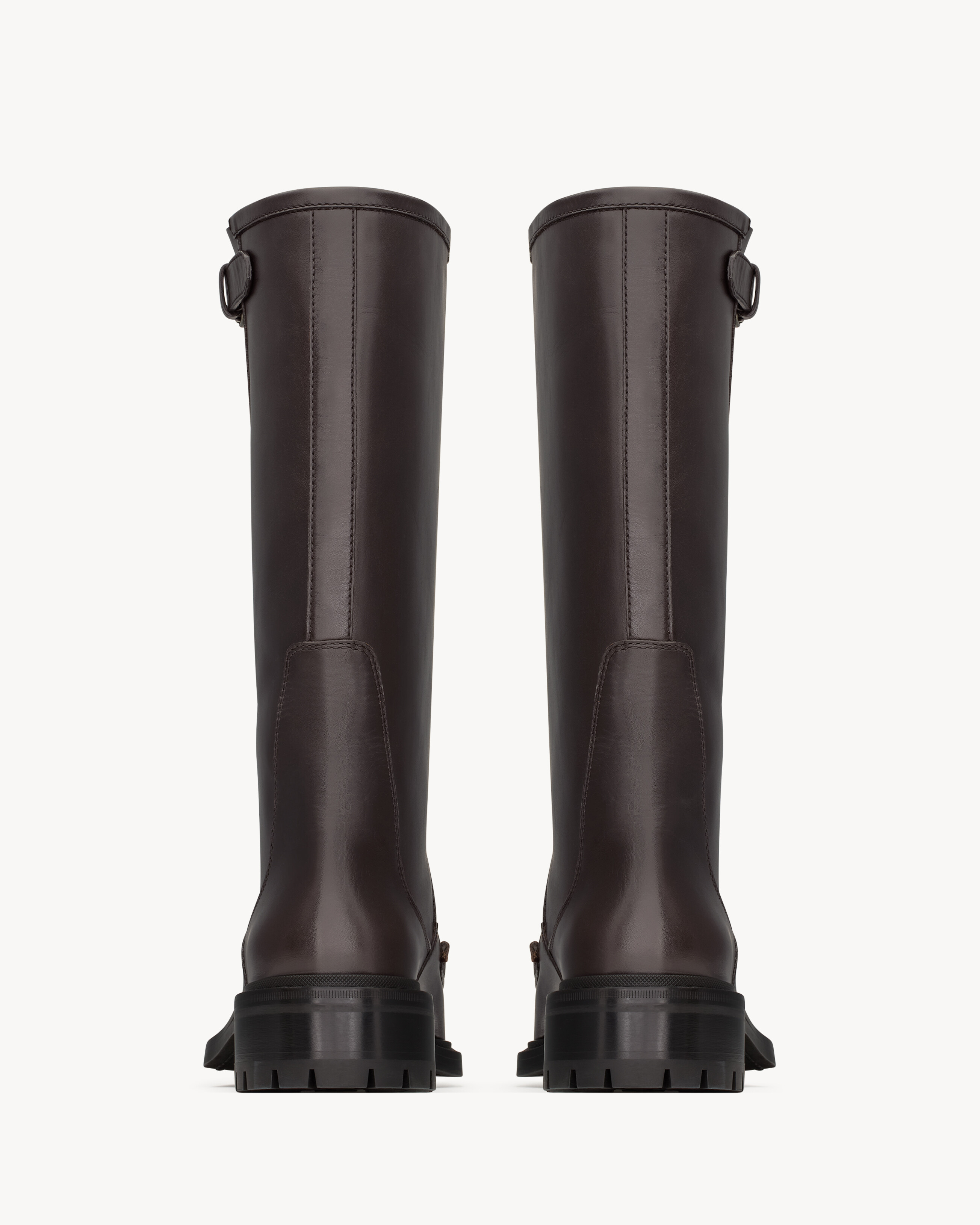 JOE buckle boots in smooth leather