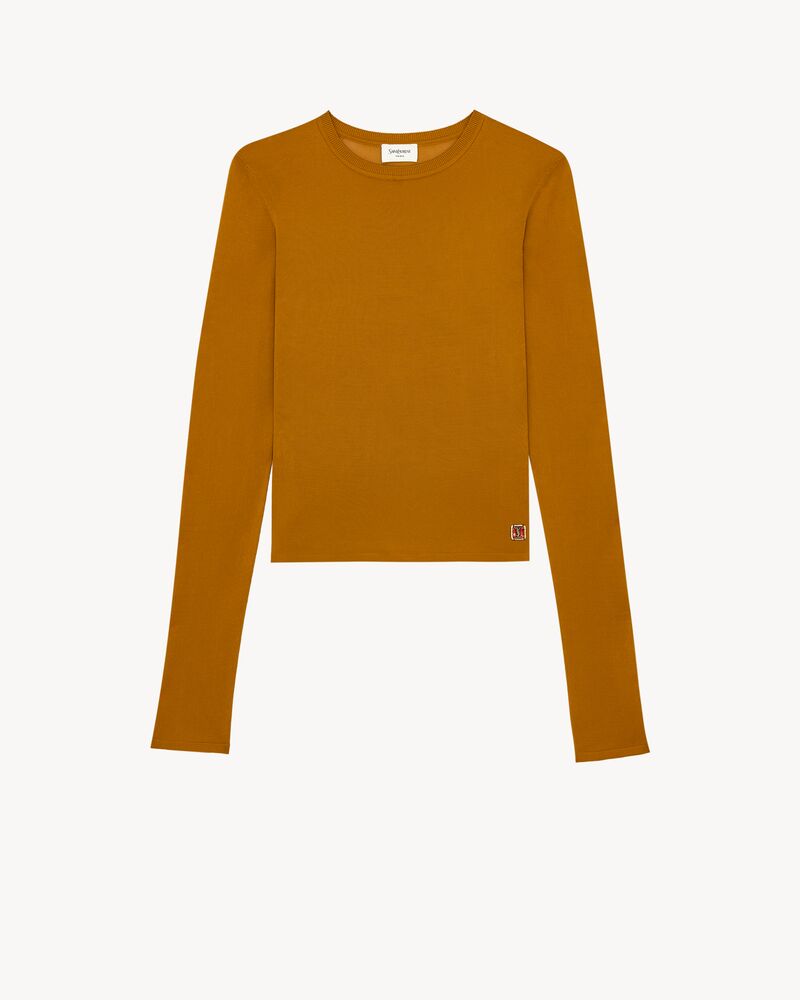CASSANDRE sheer top in knit