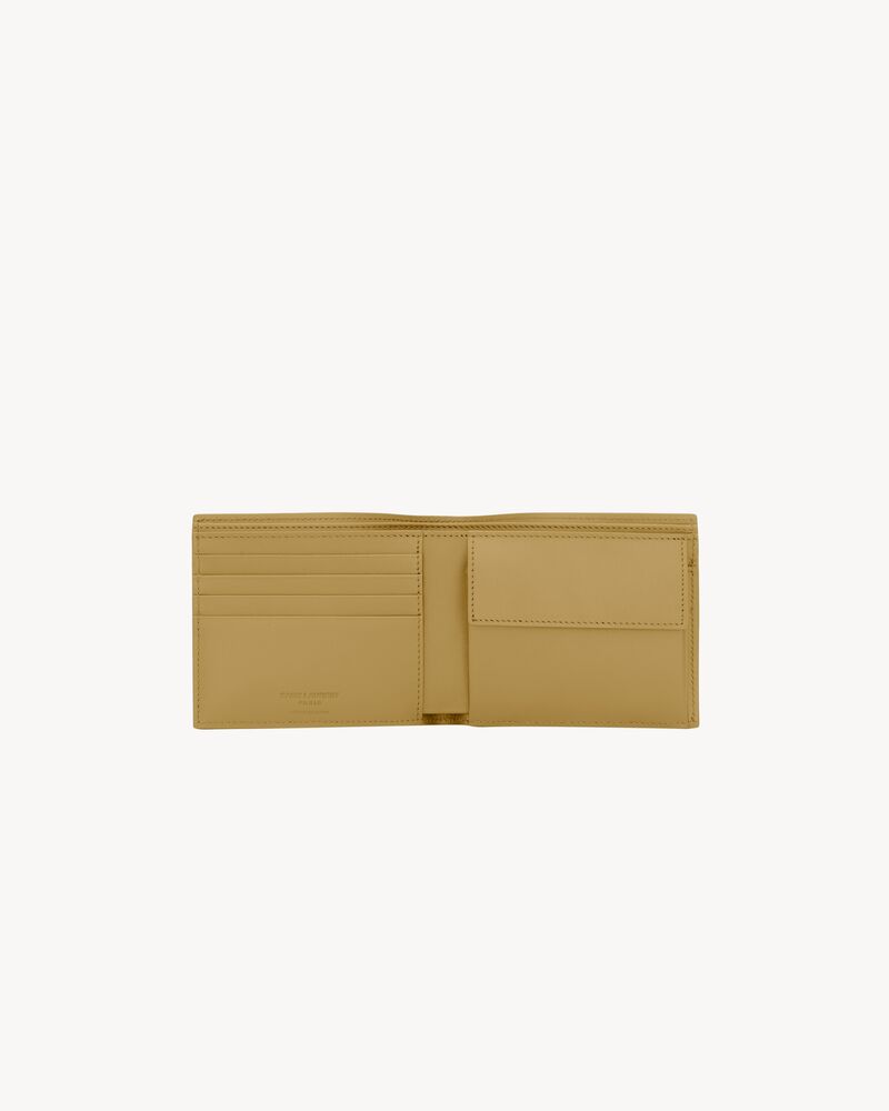 SAINT LAURENT PARIS East/West wallet with coin purse in smooth leather