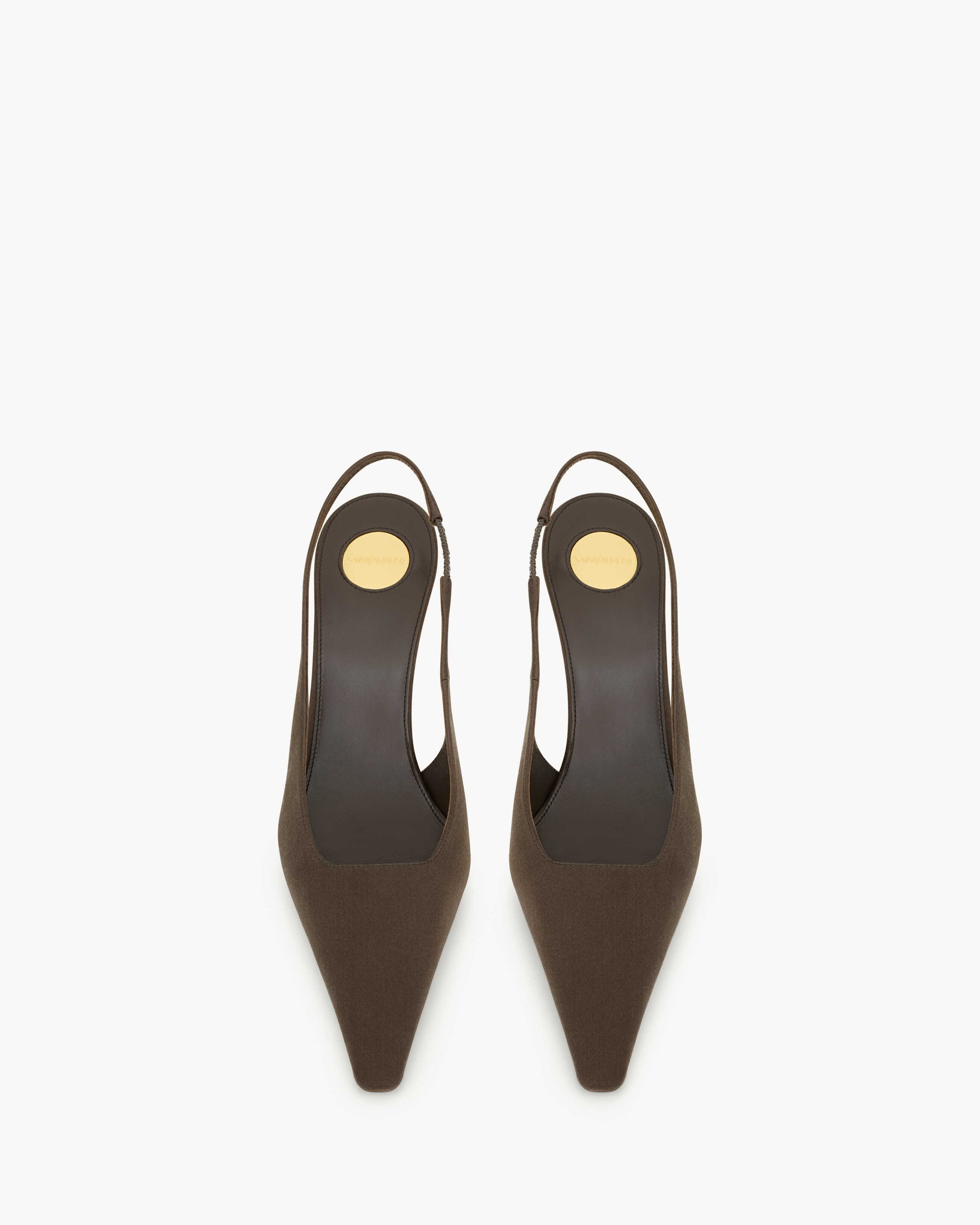 GOYA slingback pumps in satin crepe