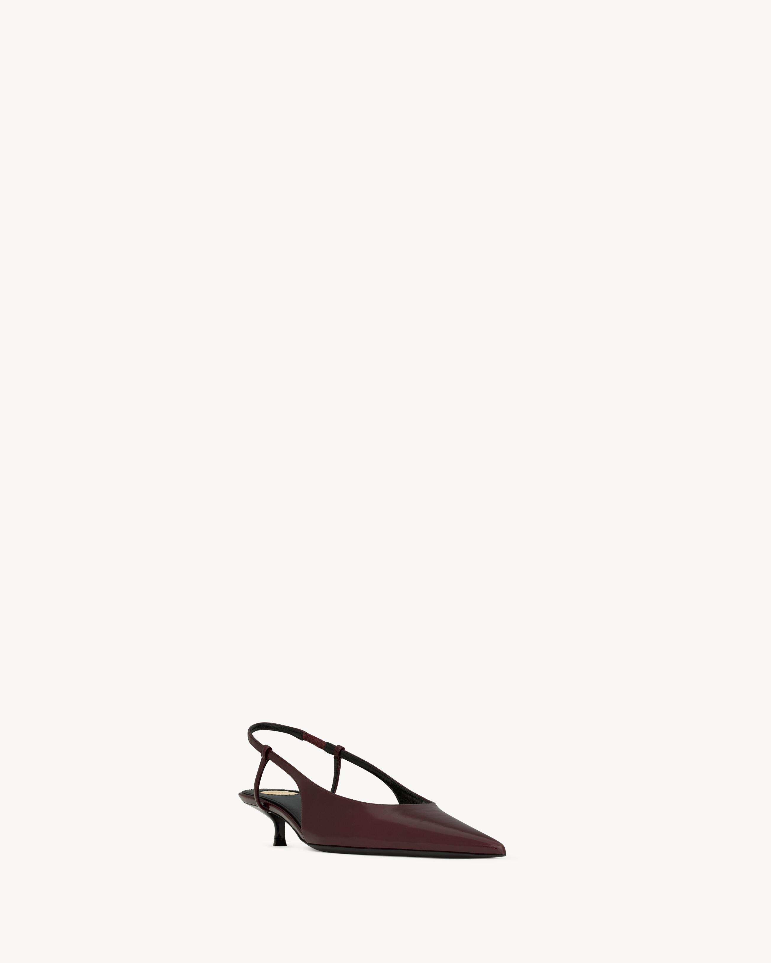 SECRET Slingback-Pumps aus Glattleder