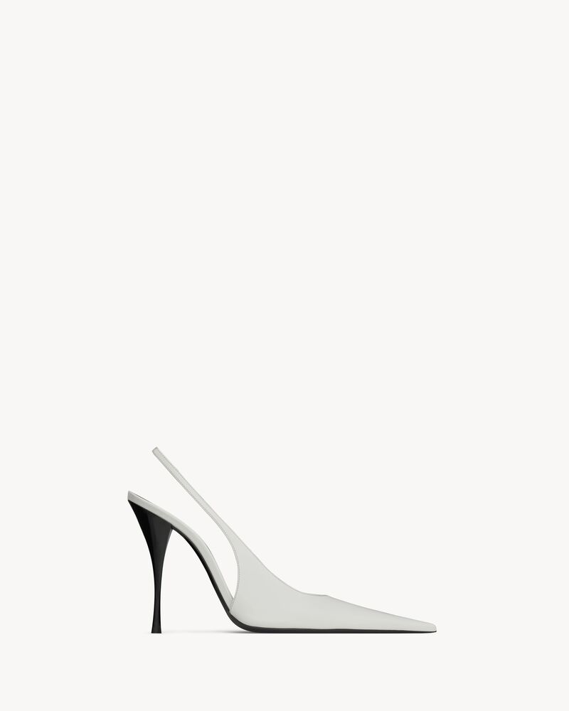 P.A.R.I.S. slingback pumps in smooth leather