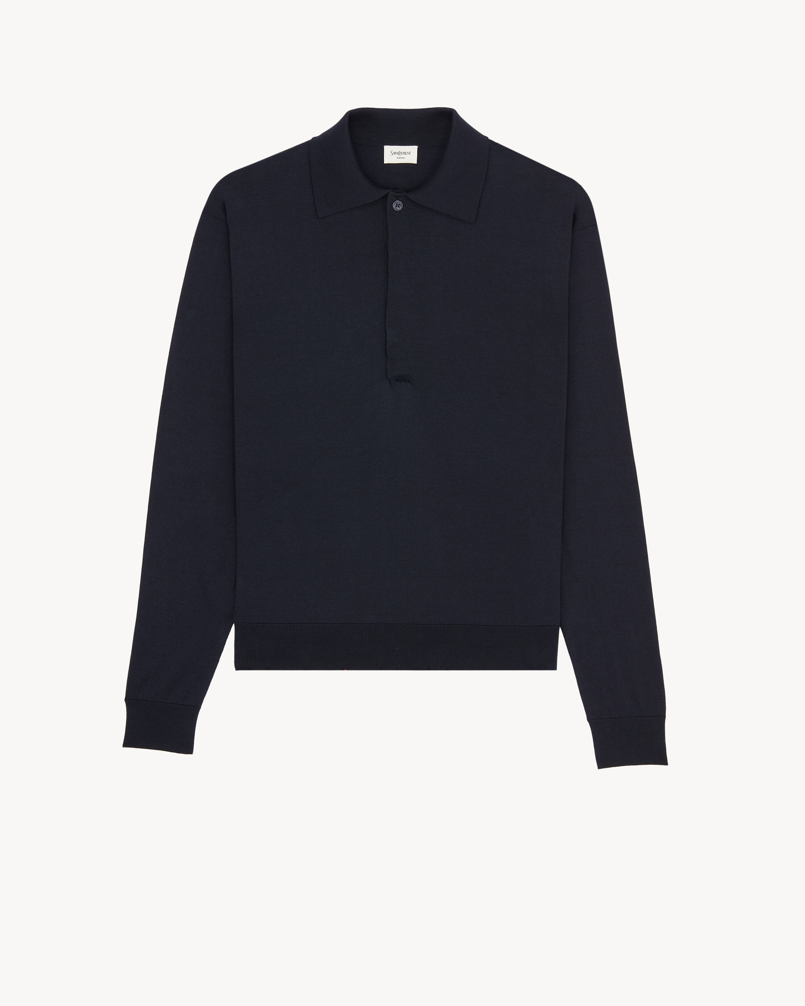 polo in silk and cotton knit