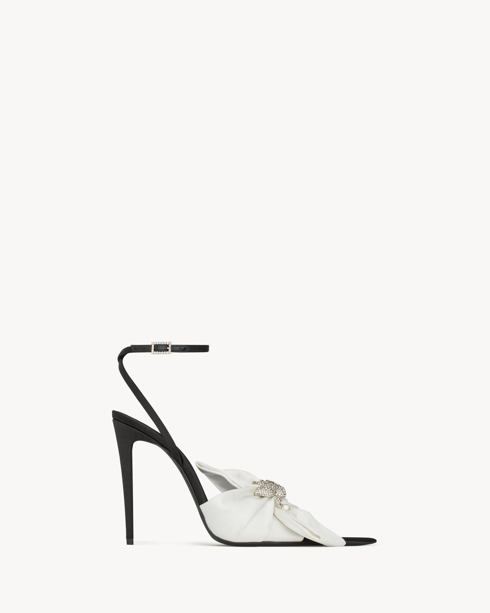 DOVE sandals in satin crepe and rhinestones — 8673099QNC69265