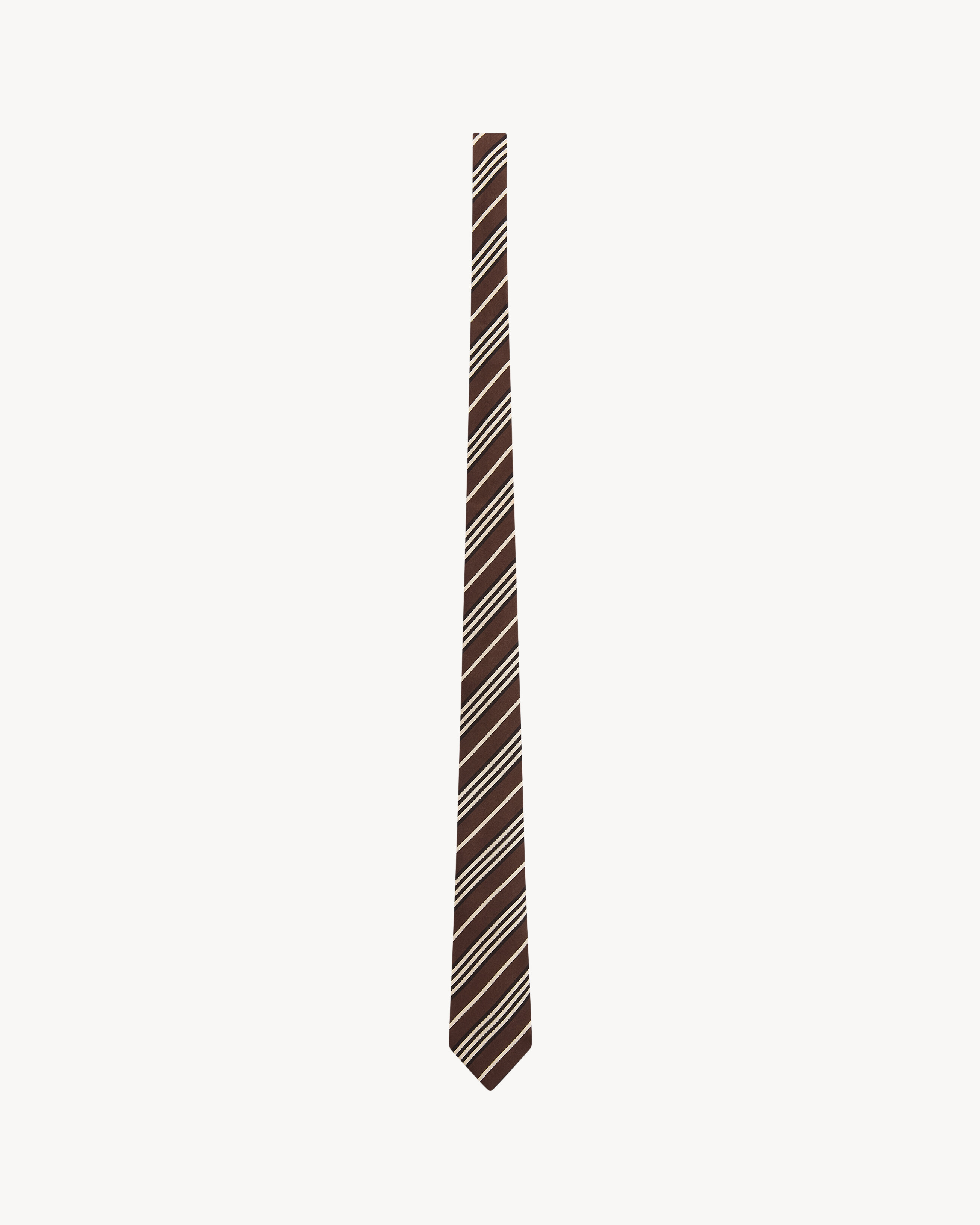 striped tie in silk
