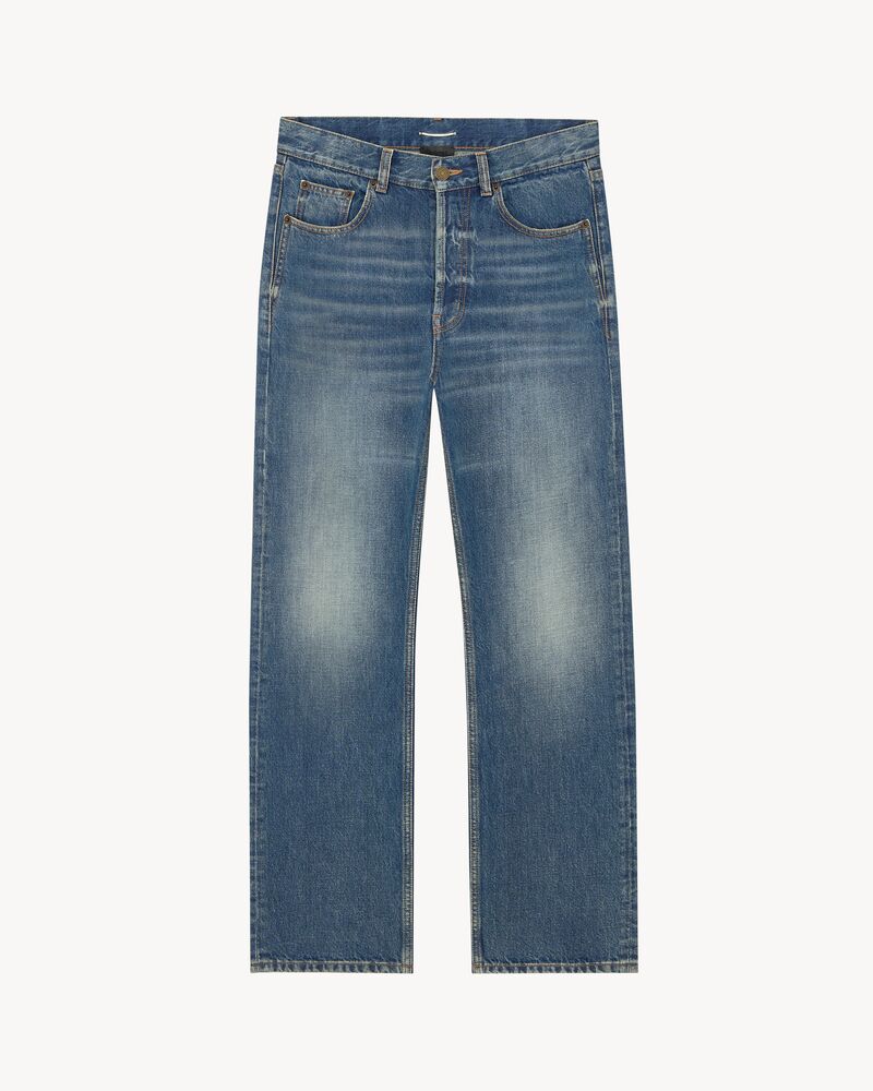 loose straight mid-rise jeans