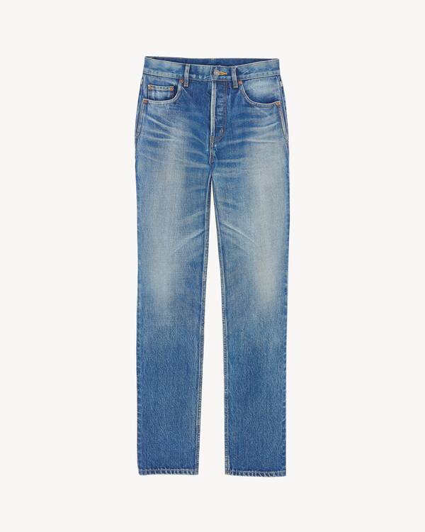 まままくぁまま Yves saint Laurent ストレートデニム ストレートジーンズ（サウスブルーデニム） ブルー | Saint Laurent